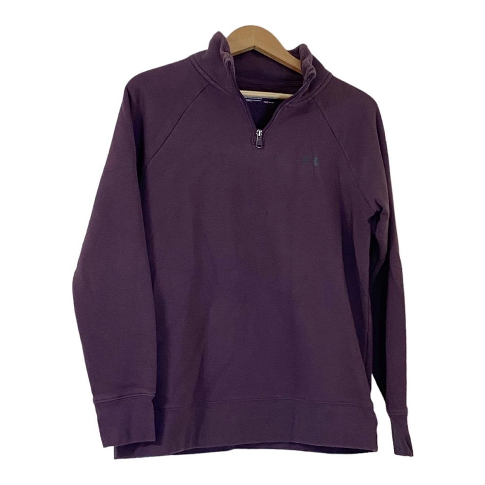 Sale! Under Armour Heat Gear Purple Pullover 1/4 Zip Top Size S